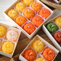 Realistische Mini-Kürbisförmige Duftkerzen Geschenkbox Neuartige Wohndekor-Ornamente Party-Gastgeschenke Duftkerzen Großhandel