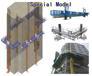 Plataforma de elevación motorizada de diseño industrial Andamio de <span class=keywords><strong>fachada</strong></span> de trabajo <span class=keywords><strong>exterior</strong></span> de edificio de gran altura - Product Image 3