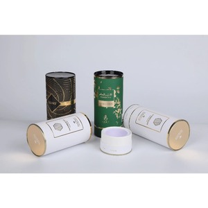 Cardboard paper tube luxury gifts cosmetics candles jewelry perfume <b>box</b> can be customized - Product Image 3
