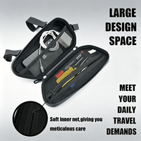 Sac de rangement latéral pour moto et vélo, en EVA, imperméable, coque rigide, résistant aux rayures