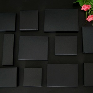 Zai Zai <b>Black</b> Folding Cardboard <b>Box</b> 350gsm General Packaging Customizable - Product Image 1