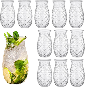 Vaso de Cóctel con Forma de Piña de 17 oz, Plástico PP, Color Personalizado, Vaso Transparente para Bebidas, Logotipo Personalizado, Venta al por Mayor - Product Image 3