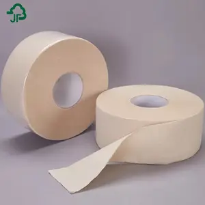 Yüksek kalite desteği özel bambu hamuru Jumbo tuvalet kağıdı kağıt rulosu