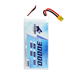 Looybat dung lượng lớn 30000mAh 30Ah 6S 22.2V 15C 30C lco RC Lipo Graphene Pin gói cho máy bay không người lái RC máy bay trực thăng với as150 xt90 - Product Image 2