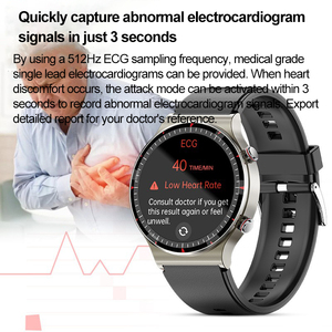 Nuovo Smartwatch ECG per Uomini <span class=keywords><strong>e</strong></span> Donne, Anziani, Salute, BLE, Chiamate, Monitoraggio Frequenza Cardiaca, Sonno, Pressione Sanguigna - Product Image 5