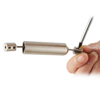 Ensemble de tringles à rideaux pliables multifonctionnelles de 5 m en acier inoxydable avec accessoires et composants métalliques