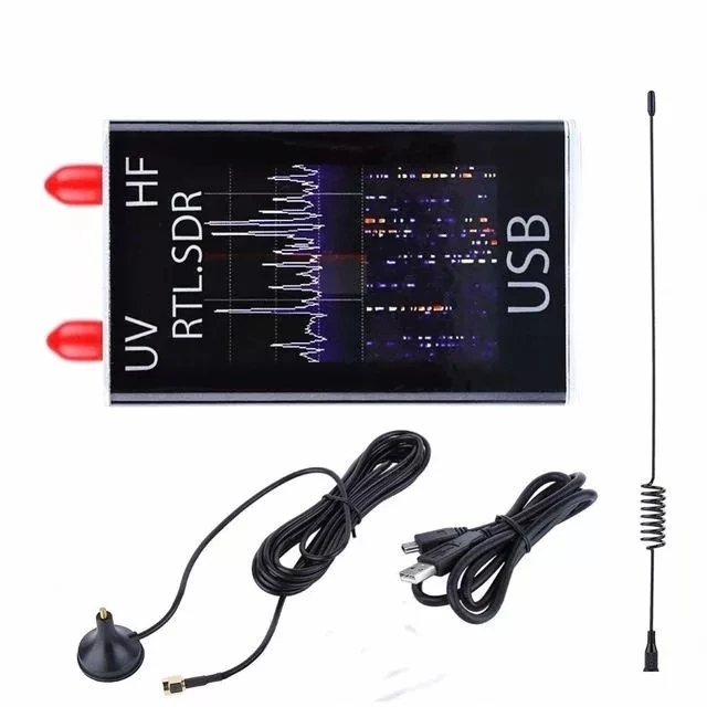 Full Band 100KHz-1.7GHz UV HF Short Wave Broadband Software Defined Radio USB Receiver for Electronic Accessories Supports