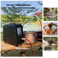 Kit de pompe de douche électrique intelligente portable 4500MAH avec réservoir de 6L 12V en acier inoxydable pour le camping et les voyages en plein air