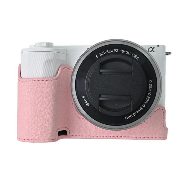 For Sony Alpha ZV-E10 II / ZV-E10M2 Litchi Texture PU Leather Camera Half Case Base