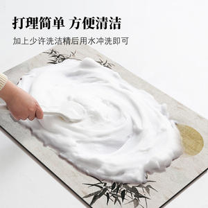 Tapis de drainage en terre de diatomées 30x40cm 40x60cm rectangulaire absorbant pour évier de cuisine, comptoir et robinet - Product Image 2