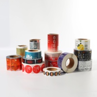 Usine directe haute PVC vinyle étiquettes roulées permanentes feuille d'or cadre autocollant pour bougie cosmétique artisanat perruque Lotion emballage
