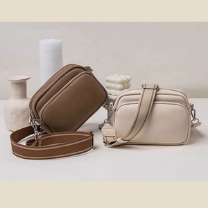 Retro Portable Small Square Bag Simple Solid Color Design of New One-Shoulder Women's Bag Crossbody Bag - Product Image 2