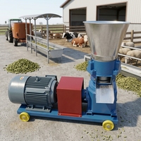 Granulateur à matrice plate stationnaire, machine à granulés d'aliments stationnaire, machine à granulés d'aliments fixe, équipement de traitement des aliments stationnaire