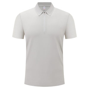 Camiseta Polo de Nailon de Color Sólido de Secado Rápido para Uso Diario de Manga Corta - Product Image 1