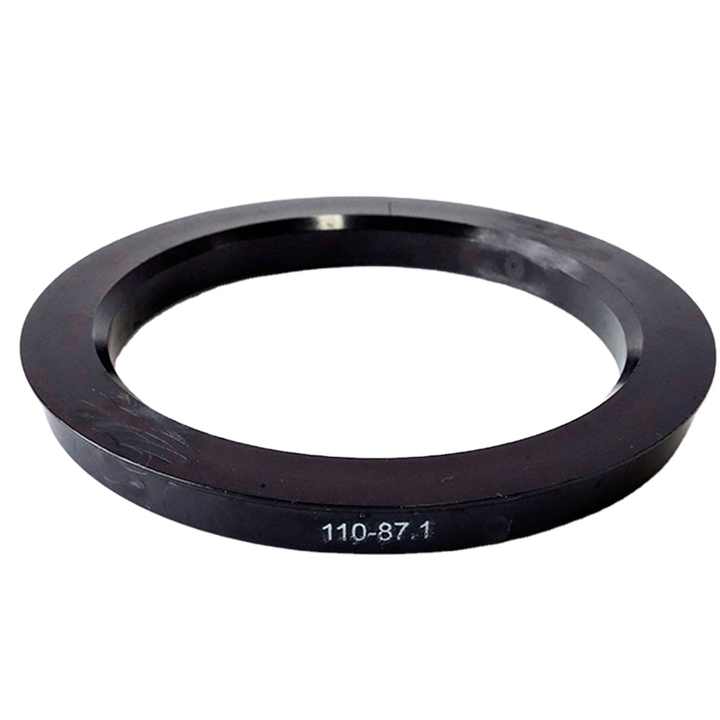 Set Hub Centric Ring 110mm Od To 87.1mm Hub Id Black Polycarbonate