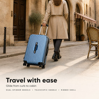 Ensemble de bagages rigides ABS+PC 20 24 28 pouces avec roulettes universelles, valise de voyage avec serrure TSA, valise durable