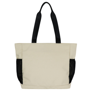 Custom Embroidery Logo Women Summer Autumn Winter <b>ZIPPER</b> POCKET Khaki <b>Nylon</b> <b>TOTE</b> <b>BAG</b> WATER RESISTANT Waterproof SENDA DESIGN - Product Image 4