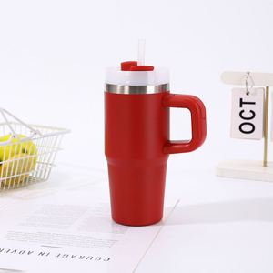 14oz Tumbler Travel Car Handle <b>Mug</b> Double Wall Insulated Stainless Steel Lid Straw Non-Slip Bottom - Product Image 3