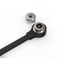 Connecteur magnétique USB plat, 2 broches, 7.4mm, étanche, haute qualité, livraison gratuite