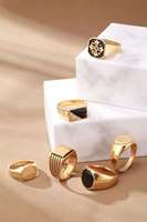 Modischer Trendiger 6-Farbiger 316L Edelstahl-Ring 2mm 4mm 6mm 8mm Breite Blanko-Ringe Beliebter Günstiger Ring in Allen Größen für Männer und Frauen