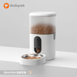 Dudupet Distributeur automatique intelligent pour animaux de compagnie 6L avec caméra et contrôle par application pour chiens et chats, forme arrondie, bol amovible - Product Image 5