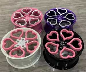 <span class=keywords><strong>17</strong></span> pouces One Piece 5 cosses violet clair Love Heart Jantes Monobloc Forgé Roues Pour <span class=keywords><strong>Audi</strong></span> <span class=keywords><strong>A3</strong></span> A4 A5 A6 Jantes - Product Image 6