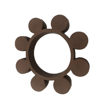 TEBAK Patin élastique en caoutchouc noir en forme de fleur, Disque élastique de couplage type MT1-12, Bague d'étanchéité amortissante et absorbant les chocs