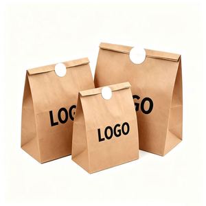 Bolsa de Papel Kraft Biodegradable de Grado Alimenticio, Resistente al Aceite, con Impresión de Logotipo Personalizado, Embalaje Desechable para Pan y Pastelería al por Mayor - Product Image 5