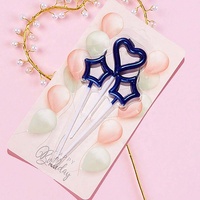 Festival Feier Back party Net Red Cake 3 Pcs Exquisite Love Star Wunder kerze Aushöhlen vergoldete Geburtstags kerzen