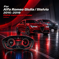 Compteur de vitesse numérique pour Alfa Romeo Giulia Stelvio 2015-2020, tableau de bord virtuel, lecteur multimédia, compteur kilométrique