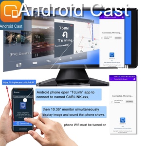 Kit kamera cadangan truk mobil <span class=keywords><strong>Android</strong></span> dengan carplay dan layar 10,36 inci terpisah Monitor quad dengan DVR 4K - Product Image 3