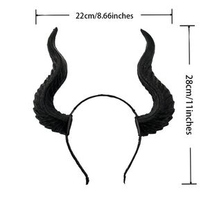 Coiffe de cosplay Halloween Wowei, motif Forêt Enchantée Maleficent, pour accessoires de cinéma et de scène - Product Image 4