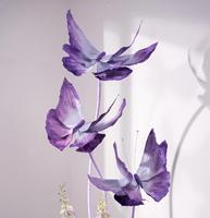 M-55 2026 Nouvelle Décoration Murale Géante en Papier pour Hôtels, Fleurs et Papillons, Art Papier Papillon Fini pour Fond de Mariage
