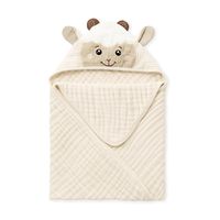 Huijia L015 Bathroom Bath Towel Children's Hooded Cloak Newborn Swaddle Baby Wrap Four-Layer Crepe Cotton Soft Breathable Infant