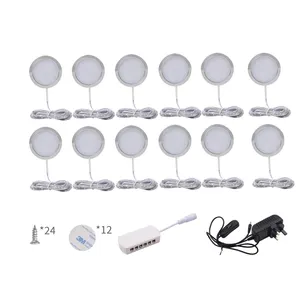 30W 36W 10 Pak 12 Pak Lampu Furnitur LED Lemari Pakaian RV Lampu Kabinet Dapur LED Ezvalo Keping Lampu dengan Remote