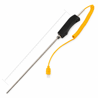 Sonda Termopar Tipo K WRNK-187 Blindada de Acero Inoxidable para Medición de Alta Temperatura en Aluminio Fundido, Zinc y Agua