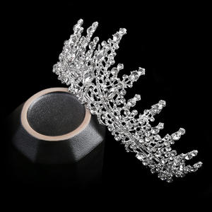 Nueva Tiara de Novia de Lujo con Cristales de Aleación de Estilo Barroco, Elegante y Geométrica, en 5 Colores, Diadema con Pedrería para <span class=keywords><strong>Mujer</strong></span>, Accesorio para el Cabello para Concursos de Belleza - Product Image 6