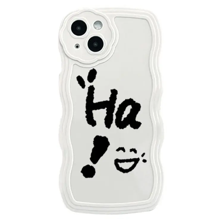 Забавные чехлы для телефонов Ha Smile Face с принтом для iPhone 14 i phone 14