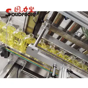 Solidpack Full-automatic 4/6/8/10 teste che cucinano la linea di produzione della macchina di rifornimento del ghee dell'olio di girasole dell'olio commestibile