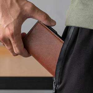 TILONSTAR incisione gratuita 100 portafogli in metallo da <span class=keywords><strong>uomo</strong></span> in vera pelle portamonete portamonete portamonete piccolo portacarte maschile - Product Image 6