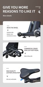 Vélo de spinning magnétique professionnel pour la maison et la salle de sport – Équipement de fitness commercial pour l'exercice en intérieur - Product Image 6