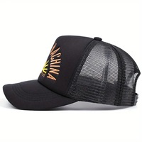 Gorra Trucker de Espuma de 5 Paneles OEM con Logotipo Bordado Estilo Motero Personalizado, Fábrica BSCI para Mayoristas, Gorra de Malla Vintage, Bajo MOQ, Precio