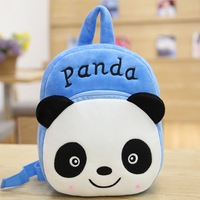 Sac à dos en peluche 3D personnalisé pour enfants, motif animaux de dessin animé (Panda, Lapin), sacs mignons pour tout-petits, sacs d'école pour garçons et filles, sac à dos de maternelle