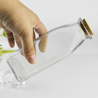 Diverses Tailles Réutilisable 350ML Cold Brew Coffee Juice Glass Bottle Water Milk Cold Tea Cork Top Bottle