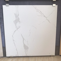 Carreaux de sol 60x60, céramique blanche Carrara mate, carreaux de sol rustiques, antibactériens, antidérapants, pour salle de bain, toilettes, hôpital, appartement