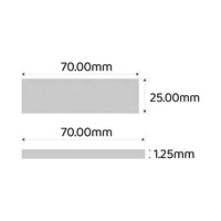 Étiquettes d'expédition RFID UHF imprimables flexibles 70x25mm sur métal U8 7M, rouleau thermique à code-barres longue portée, autocollant logistique pour actifs