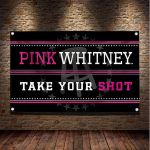 Декоративный флаг Pink Whitney, юмористический настенный баннер для бара, клуба, вечеринок и декора стен в мужской комнате, 3x5 футов - Product Image 1