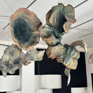 Nuovo <span class=keywords><strong>Design</strong></span> moderno interno Hotel ristorante soffitto scultura decorativa tessuto per la casa scultura arte galleggiante tessuto statua - Product Image 3