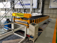 Machine de formage de panneaux de toiture en métal directement de l'usine, machine de fabrication de tôles de toiture en acier ondulé, ligne de production automatique