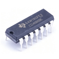 Circuit intégré CD4066BE CMOS Quad Bilateral Switch IC 3V-18V 40MHz PDIP-14, boîtier tube pour TI
